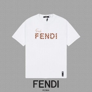 펜디 FENDI 클래식 모던 심플 캐주얼 반팔 티