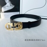 페라가모 Ferragamo 캐주얼 빈티지 엠보 남성 자동 벨트 3.5cm