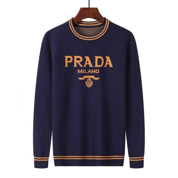 위핑,프라다 PRADA 캐주얼 라운드 남성 니트