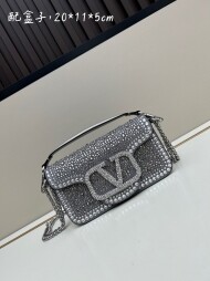 발렌티노 Valentino 모던 크리스털 체인 숄더백