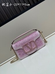 발렌티노 Valentino 모던 크리스털 체인 숄더백