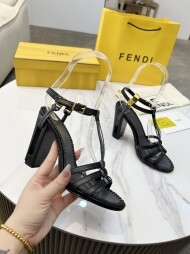 펜디 FENDI 모던 일자 힐 샌들