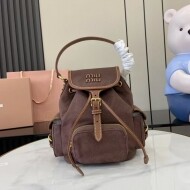 미우미우 MIU MIU 패션 캔버스 백팩