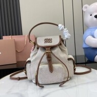 미우미우 MIU MIU 패션 캔버스 백팩