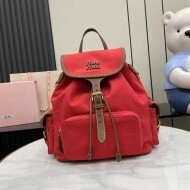 미우미우 MIU MIU 패션 캔버스 백팩