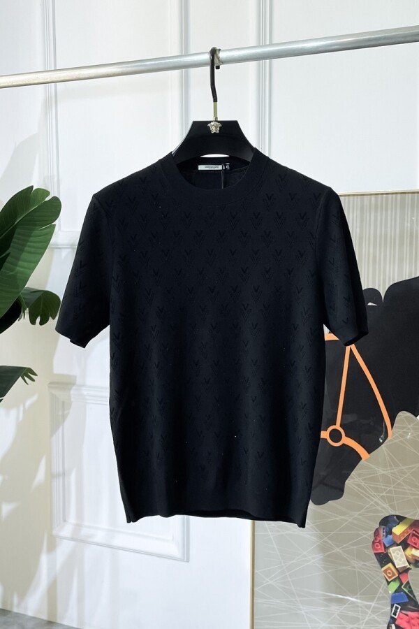 위핑,발렌티노 Valentino 클래식 비즈니스 빈티지 캐주얼 니트 반팔