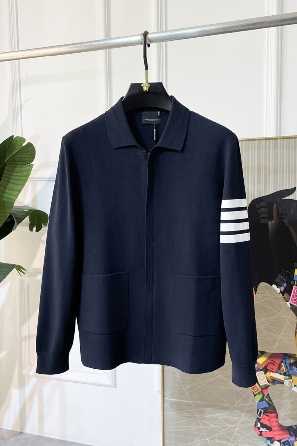 위핑,톰브라운 Thom Browne 클래식 요소 디자인 캐주얼 니트 카디건