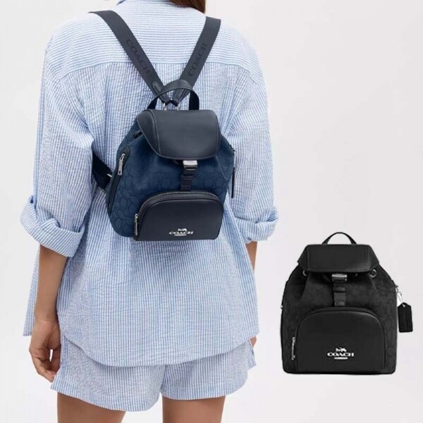 위핑,Coach 코치 페이스 백팩 시그니처 자카드 SBKBK 플랙 플랙 CT817