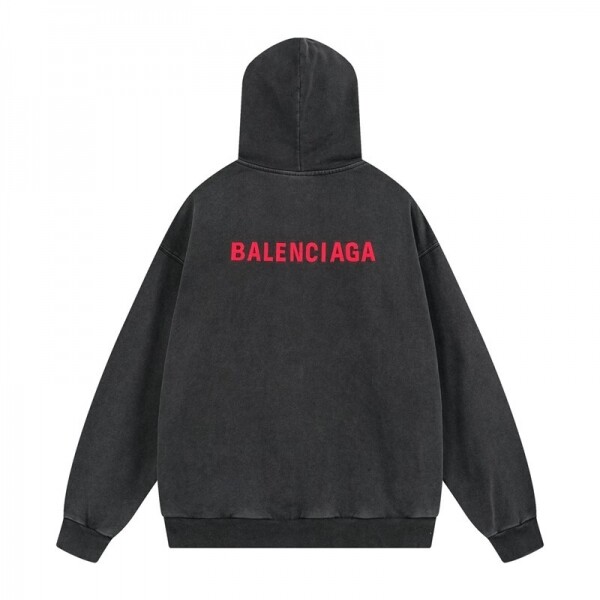 위핑,발렌시아가 BALENCIAGA 클래식 로고 자수 캐주얼 후드 맨투맨 남녀 공용