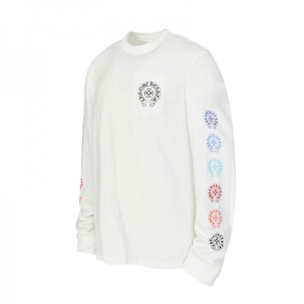 위핑,크롬하츠 Chrome Hearts 클래식 요소 프린트 디자인 캐주얼 긴팔 티셔츠 남녀공용