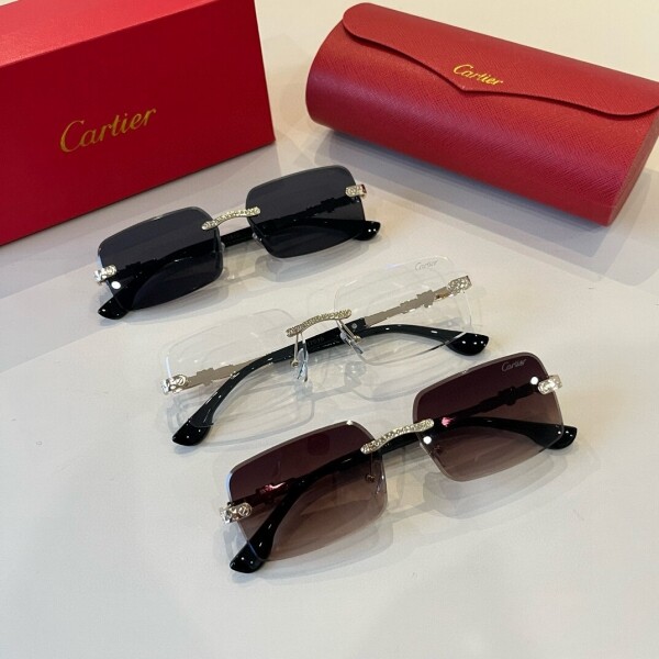 위핑,까르띠에 Cartier 선글라스 남성 무테 안경