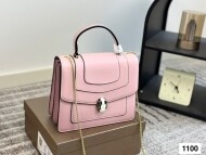 불가리 BVLGARI 클래식 모던 토트백 체인 숄더백 핑크색