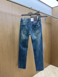 브루넬로 쿠치넬리 Brunello Cucinelli 신상 스판 워싱 남성 청바지