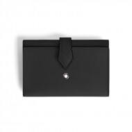 몽블랑 199322 000 남성 반지갑 장지갑 카드지갑 머니클립 Black leather wallet
