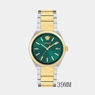 베르사체 브이 오리아 39mm VE0F00425 SS IP 2N GOLD 남성