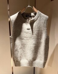 로로피아나 Loro Piana 심플 소프트 남녀 니트 베스트