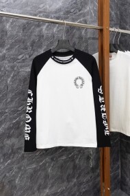 크롬하츠 Chrome Hearts 모던 클래식 패턴 캐주얼 긴팔 티셔츠 남녀공용