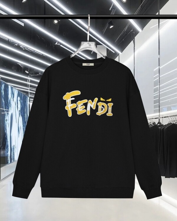 위핑,펜디 FENDI 클래식 디자인 캐주얼 크루넥 스웨트셔츠