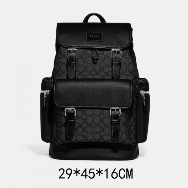 위핑,코치 스프린트 백팩 시그니처 자카드 페블 송아지 레더 CE523