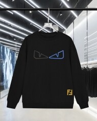펜디 FENDI 클래식 디자인 캐주얼 크루넥 스웨트셔츠