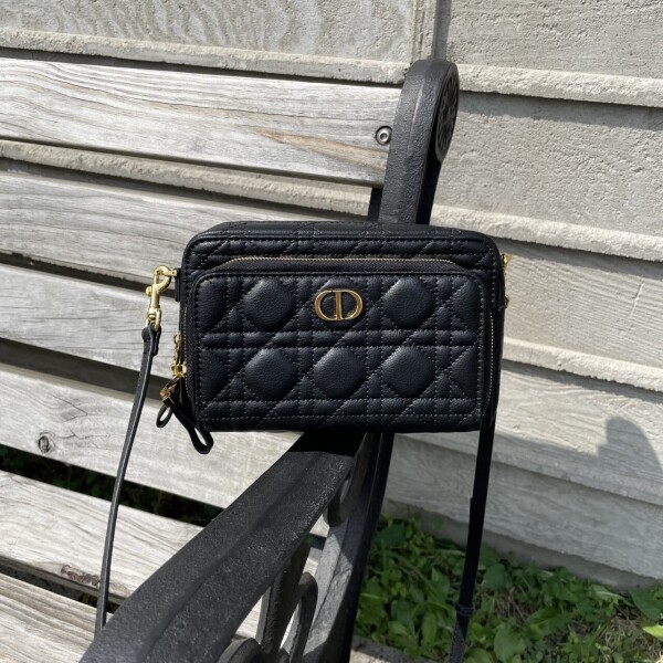 위핑,디올 카로 더블 파우치 크로스백