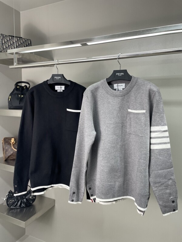 위핑,톰브라운 포켓 니트 티셔츠