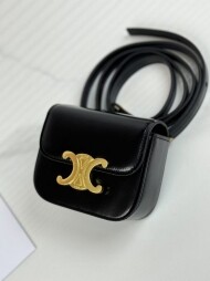 셀린느 클로드 크로스백 미니 - 샤이니 카프스킨