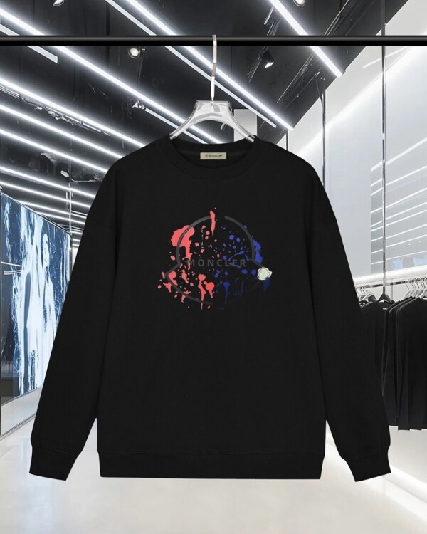 위핑,몽클레르 MONCLER 클래식 로고 패턴 캐주얼 크루넥 스웨트셔츠