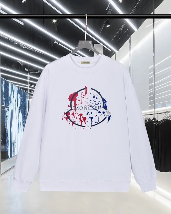 위핑,몽클레르 MONCLER 클래식 로고 패턴 캐주얼 크루넥 스웨트셔츠