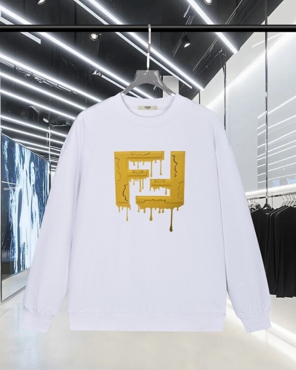 위핑,펜디 FENDI 클래식 패턴 디자인 커플 크루넥 스웨트셔츠