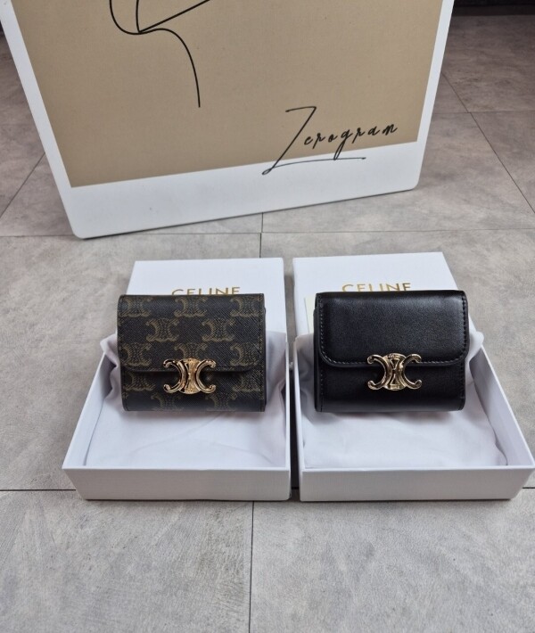 위핑,셀린느 트리오페 코인 컴팩드 반지갑