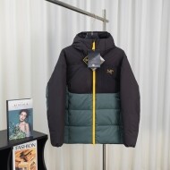 아크테릭스 ARC TERYX 로고 클래식 후드 캐주얼 윈드브레이커 다운 재킷