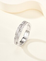 까르띠에 Cartier 클래식 모던 와이드 큐빅 반지