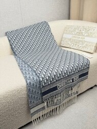 디올 DIOR 클래식 로고 자카르 캐주얼 스카프