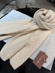 로로피아나 LORO PIANA 로고 자수 모던 심플 캐주얼 스카프