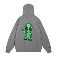 발렌시아가 BALENCIAGA 외계인 프린트 야광 커플 후드 점퍼