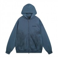 발렌시아가 BALENCIAGA 레터링 자수 커플 보카시 후드 점퍼