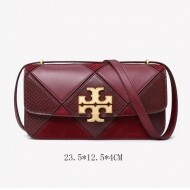 TORY BURCH 토리버치 스몰 엘리너 패치워크 렉탱귤러 백 140505beetle-berry-multi