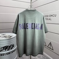 발렌시아가  루즈핏 라운드 반팔 남녀공용