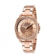 코치 Boyfriend 로고 스테인리스 스틸 로즈 골드 손목시계 14503142