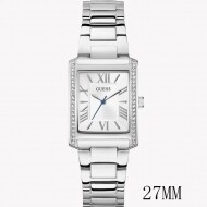 게스 보니 쿼츠 화이트 다이알 여성용 시계 GW0874L1