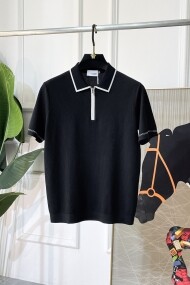 로로피아나 Loro Piana 캐주얼 컴포트 소프트 남성 폴로 니트 반팔