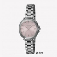 코치 시계 테이텀 문자판 스테인레스 스틸 미네랄 유리 석영 14504152