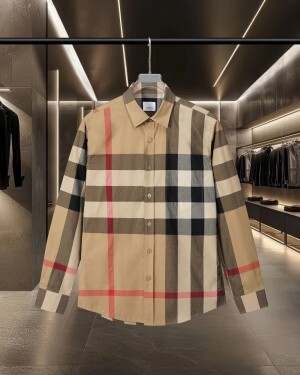 버버리 Burberry 컬러블록 체크무늬 셔츠 남여 공용