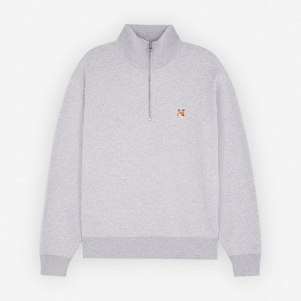 위핑,메종키츠네 폭스 헤드 반집업 맨투맨 MM00314KM0001