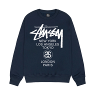 스투시 월드투어 크루넥 애쉬 헤더 티셔츠 3913860