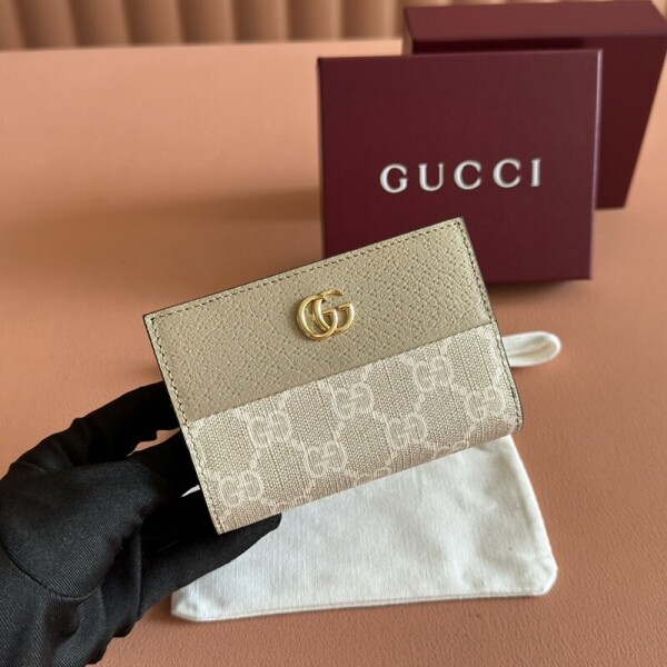 위핑,구찌 마몽 바이컬러 스몰 지갑 아이보리 841360