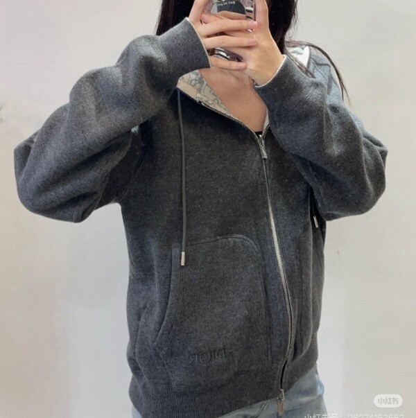 위핑,디올  후드 집업 자켓 트랙 양면 재킷 그레이 113M221AT225  F