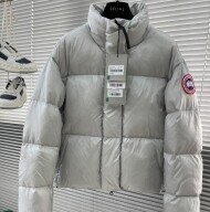 캐나다구스 사이프레스 크롭 패딩 재킷 실버 2256W C