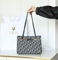 디올 스몰 오블리크 쇼핑백 블루 M1410OTZQ